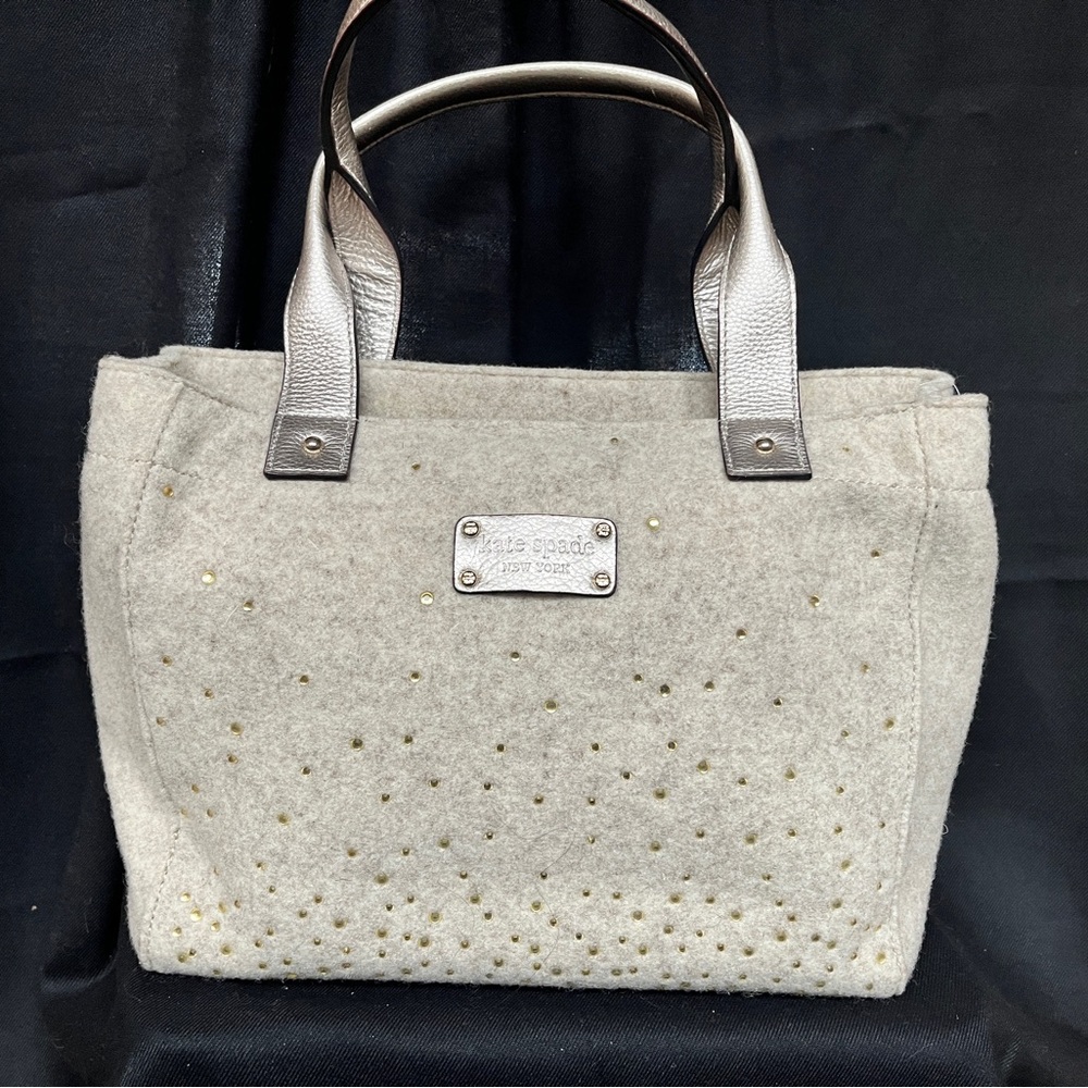 Kate Spade Quinn rhinestone felt handbag